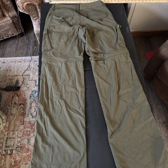 PrAna Womens Size 10 Sage Convertible Pants Shorts Zip Off Roll Up cargo pocket - Picture 9 of 9